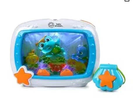 Baby Einstein Sea Dreams Soother Musical Crib Toy and Sound Machine, Newborn and