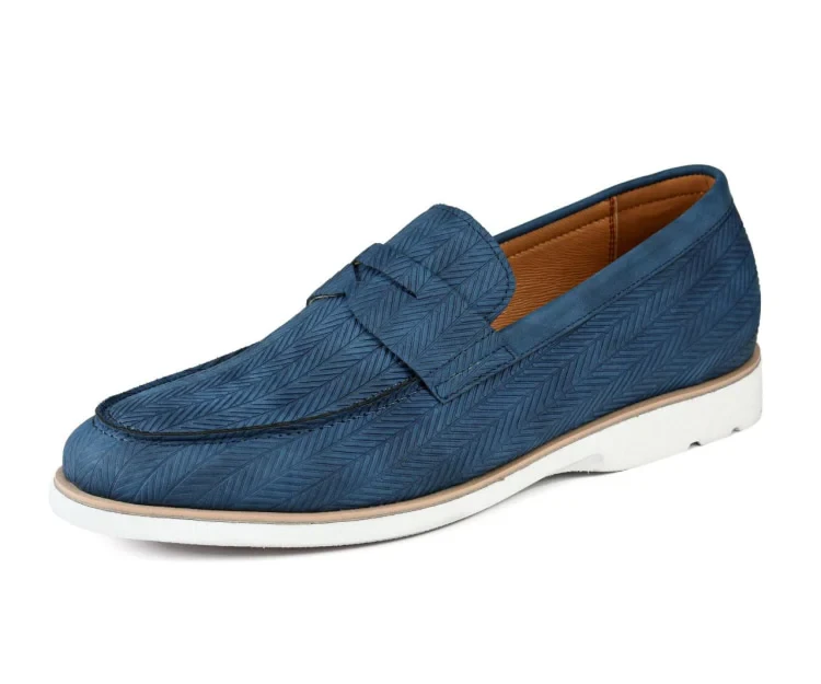 Men’s Casual Loafers – Navy Blue